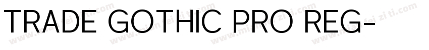 TRADE GOTHIC PRO REG字体转换